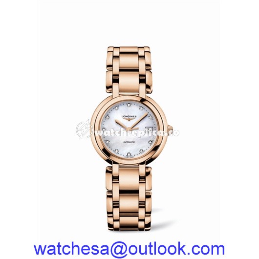 Longines PrimaLuna Automatic 30 Pink Gold MOP L8.113.8.87.6 Longines PrimaLuna Automatic 30 Pink Gold MOP L8.113.8.87.6